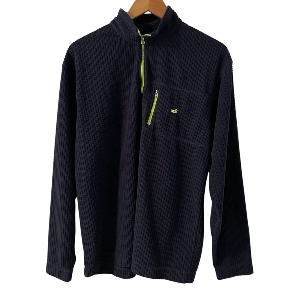 SOUTHERN MARSH FieldTec Dune Performance Pullover Navy Blue Men’s Size Large - Picture 2 of 9